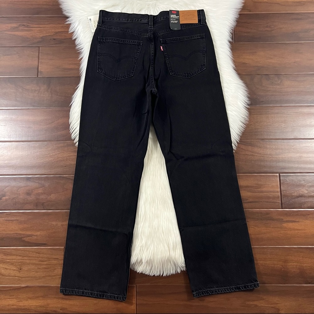 Levi's Women’s Size 31 x 30 Black Soul Loose Straight 90s‎ Denim Jeans - Picture 6 of 8